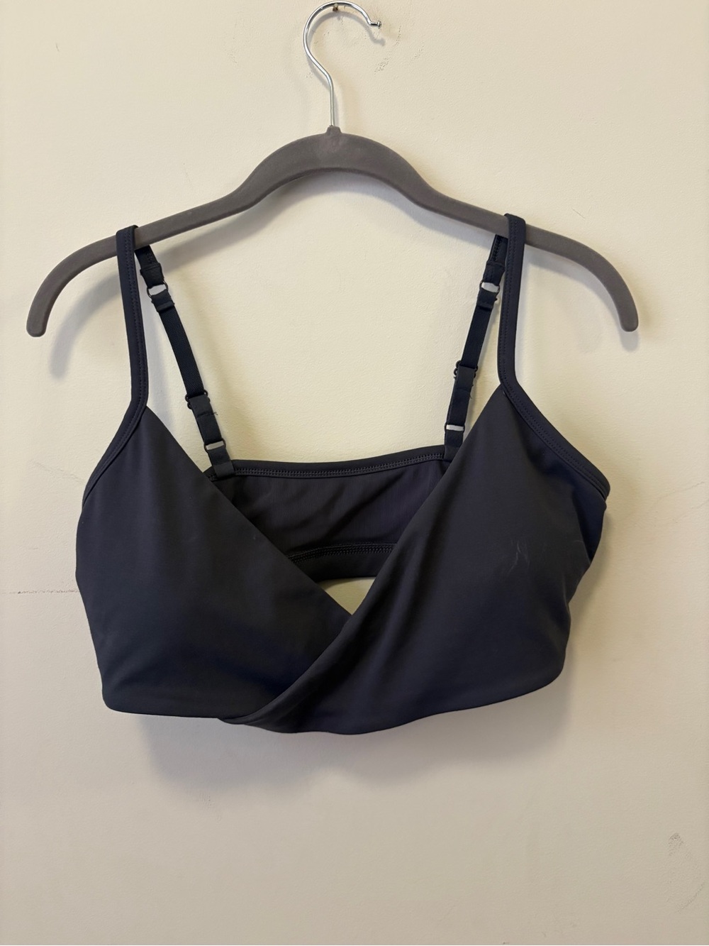 Grey Wrap-Front Bralette - Women Intimates & Sleepwear